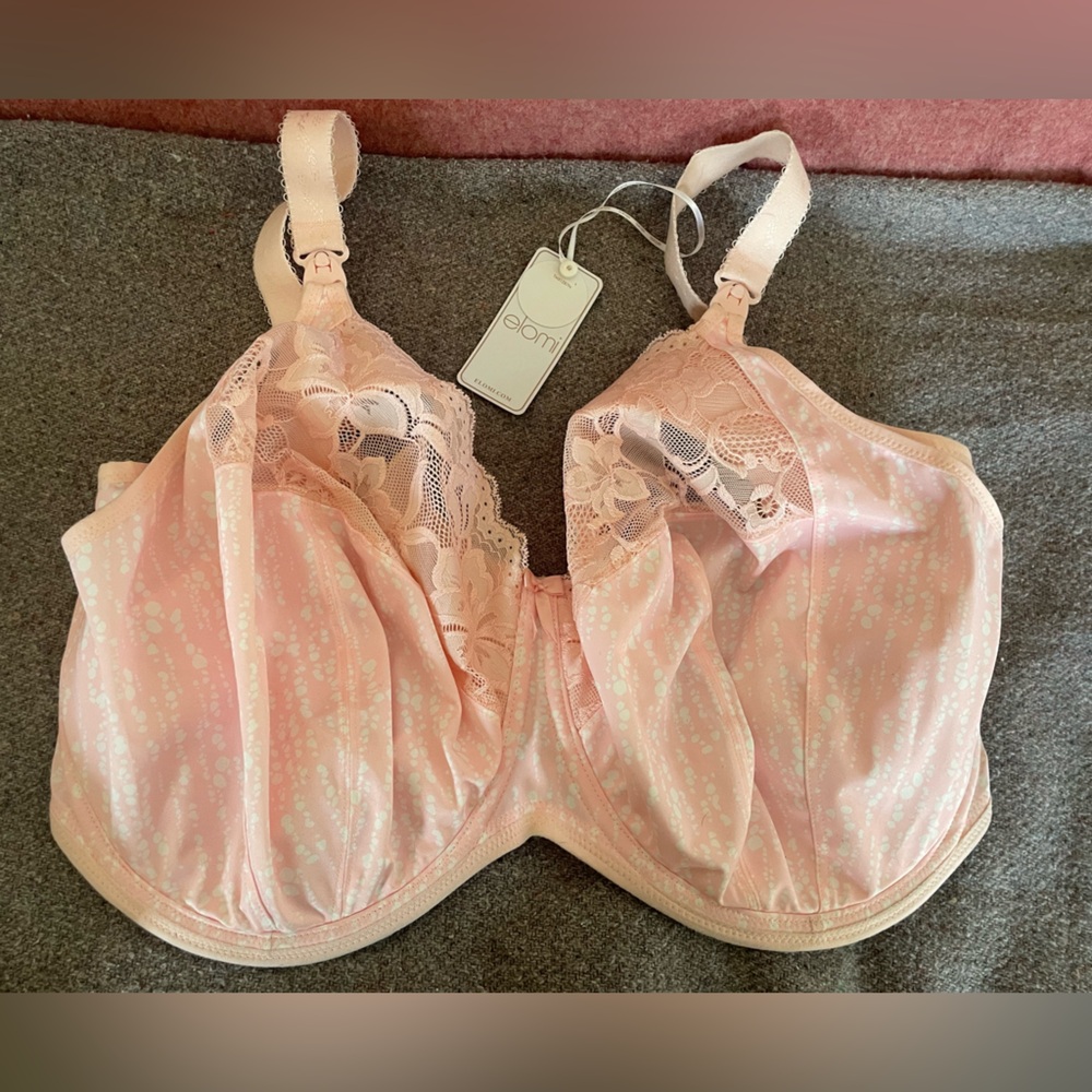 Elegant Pink Lace nursing Bra